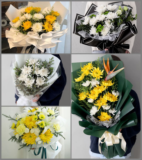 广东梅州市蕉岭县白事花束代送